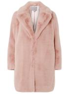 Dorothy Perkins Petite Pink Faux Fur Coat