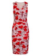 Dorothy Perkins *girls On Film Multi Coloured Poppy Print Bodycon Dress