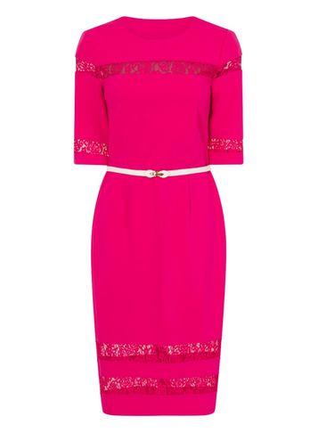 Dorothy Perkins *paper Dolls Raspberry Lace Insert Dress