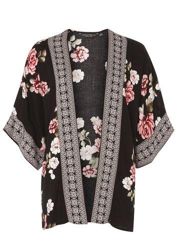 Dorothy Perkins Black Floral Geo Print Cover Up