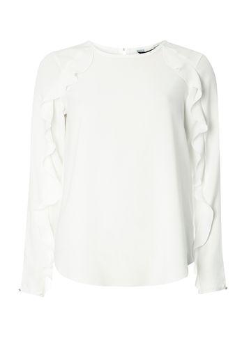 Dorothy Perkins Ivory Ruffle Top
