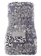 Dorothy Perkins Tile Print Bling Bandeau