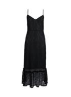 *vila Black Lace Camisole Midi Dress