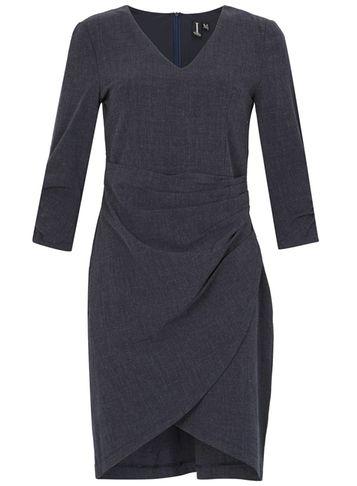 Dorothy Perkins *izabel London Navy Ruched Wrap Dress