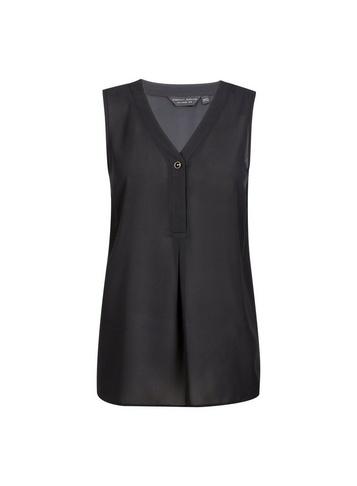 Dorothy Perkins Black Diamante Sleeveless Shirt