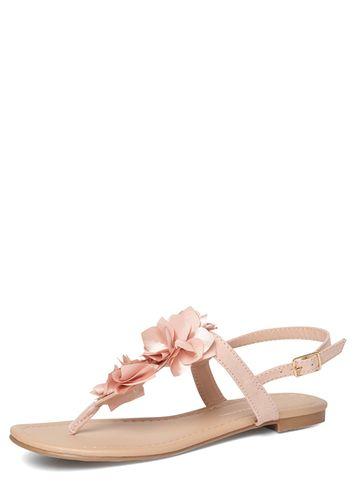 Dorothy Perkins Nude Flower Corsage Sandals