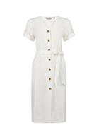 Dorothy Perkins Petite Ivory Utility Shirt Dress With Linen