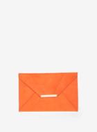 Dorothy Perkins Orange Envelope Clutch Bag