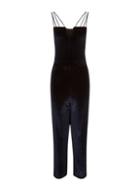 Dorothy Perkins *girls On Film Navy Velvet Jumpsuit