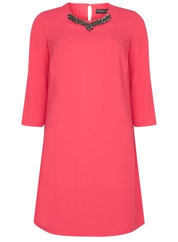 Dorothy Perkins Pink Embellished Shift Dress