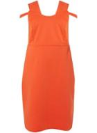 Dorothy Perkins Dp Curve Orange Bardot Pencil Dress