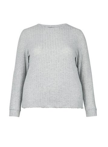 Dorothy Perkins *dp Curve Grey Ribbed Pyjama Top