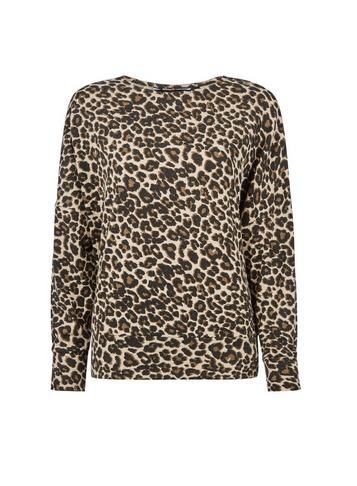 Dorothy Perkins Multi Colour Leopard Print Batwing Top