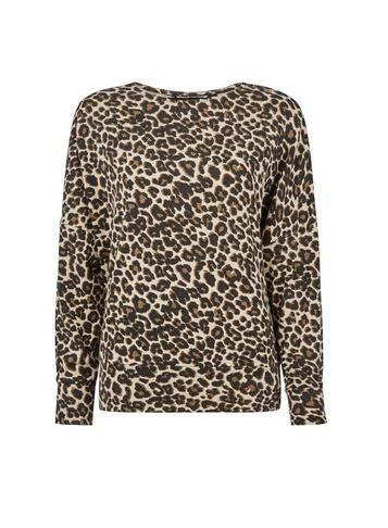 Dorothy Perkins Multi Colour Leopard Print Batwing Top