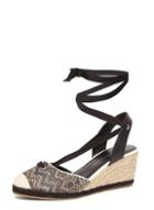 Dorothy Perkins Black 'royal' Raffia Wedges