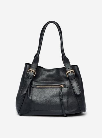 Dorothy Perkins Black Plait Detail Shopper