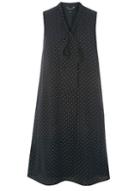 Dorothy Perkins Black Pussybow Polka Dot Skater Dress