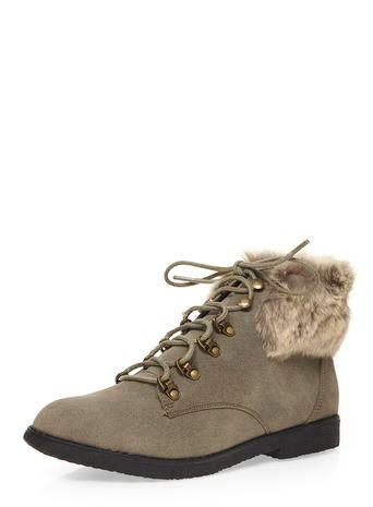 Dorothy Perkins Grey 'bonnie' Fur Boots