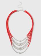 Dorothy Perkins Cord Multi Row Necklace