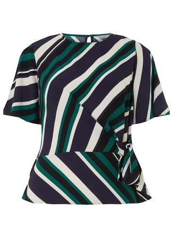 Dorothy Perkins Petite Stripe Formal Top