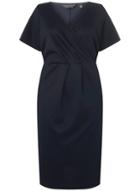 Dorothy Perkins *dp Curve Navy Scuba Wrap Dress