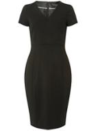 Dorothy Perkins Black Textured Pencil Dress