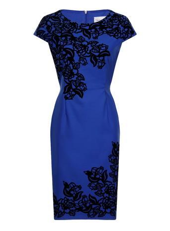 Dorothy Perkins Blue Flocking Dress