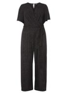Dorothy Perkins *billie & Blossom Curve Black Glitter Jumpsuit