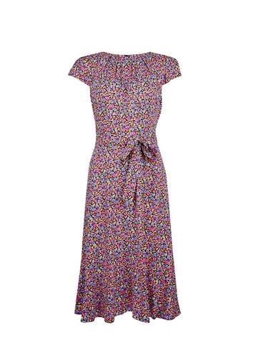 *billie & Blossom Orange Ditsy Print Midi Dress