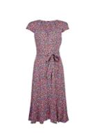 *billie & Blossom Orange Ditsy Print Midi Dress