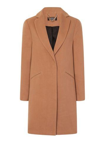Dorothy Perkins *girls On Film Camel Coat