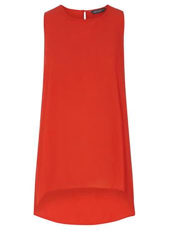 Dorothy Perkins *tall Red Dip Back Shell Top
