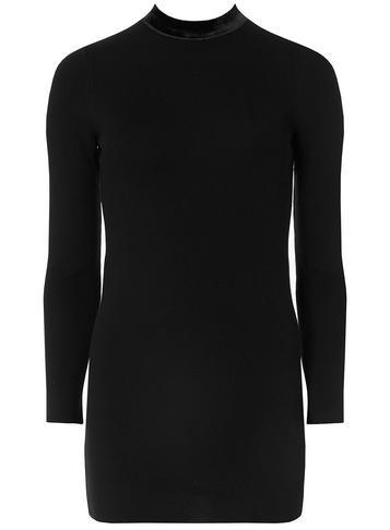 Dorothy Perkins Petite Black Long Sleeve Tunic Jumper