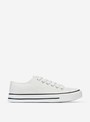 Dorothy Perkins White Icon Canvas Trainers