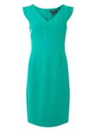Dorothy Perkins Green V-neck Pencil Dress