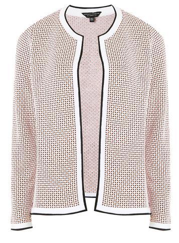 Dorothy Perkins Blush Geometric Jacquard Cardigan