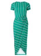 Dorothy Perkins Petite Green Twist Pencil Dress