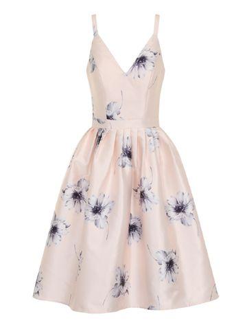 Dorothy Perkins *chi Chi London Floral V-neck Midi Dress