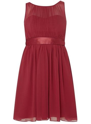 Dorothy Perkins *showcase Red Berry 'beth' Prom Dress