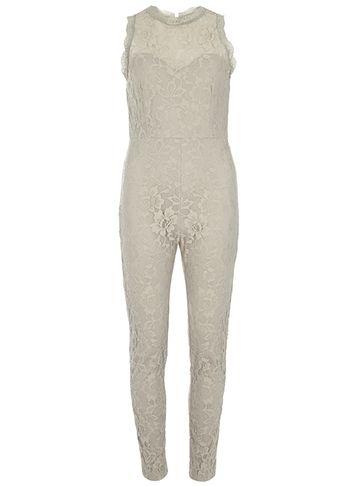 Dorothy Perkins *mela Silver Lace Jumpsuit