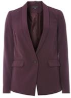 Dorothy Perkins Purple Tailored Fit Button Blazer