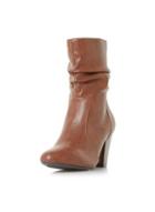 Dorothy Perkins *head Over Heels By Dune Tan Ronni Heeled Boots