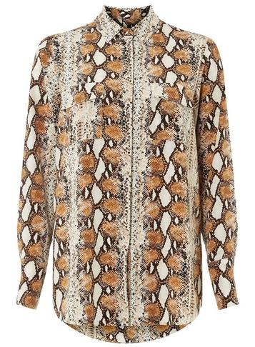 Dorothy Perkins Multi Coloured Snake Print Longline Shirt