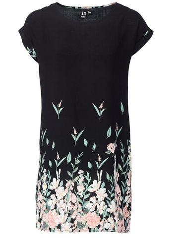 *izabel London Black Floral Print Dress