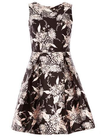 Dorothy Perkins Black Oriental Prom Dress
