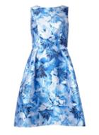 Dorothy Perkins *luxe Blue Blurred Floral Prom Dress