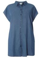 Dorothy Perkins *juna Rose Denim Blue Denim Short Sleeve Shirt