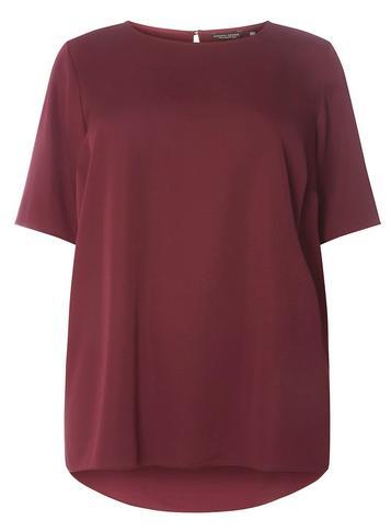 Dorothy Perkins *dp Curve Purple Pleat Back Top
