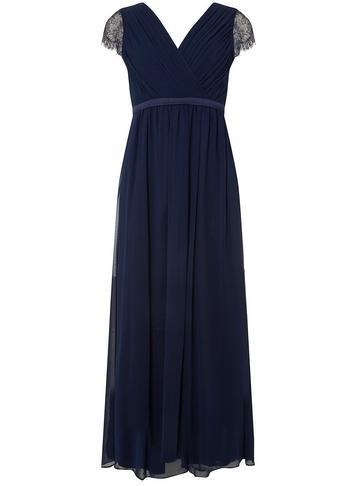 Dorothy Perkins *showcase Petite Navy 'athena' Maxi Dress