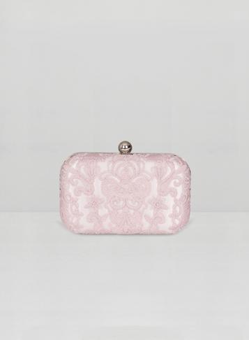 Dorothy Perkins *chi Chi London Mink Embroidered Clutch Bag